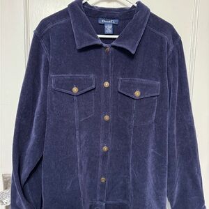 Denim&Co Women’s Blue Corduroy Jacket XL